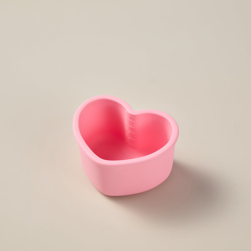 The Mini Heart - Snack Bowl with Lid  - Blush Pink