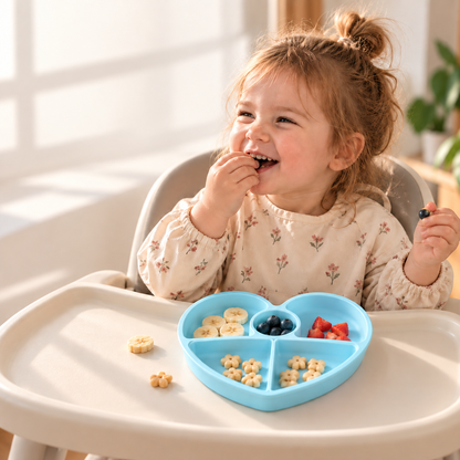 The Love Plate - Suction Plate with Lid