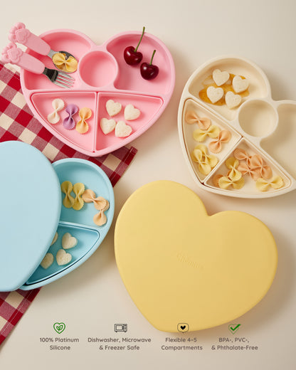 The Love Plate - Suction Plate with Lid